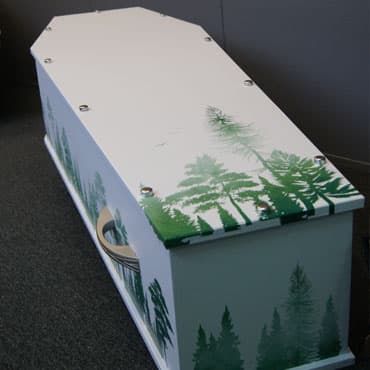 Cercueils différentes essences de bois